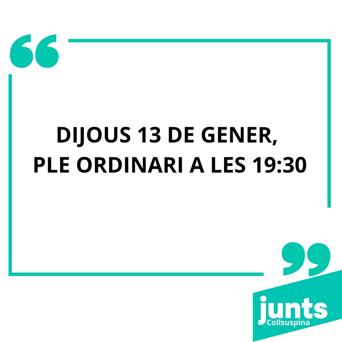 JXCollsuspina's tweet photo. Dijous 13 de gener, primer ple ordinari del 2022, on un dels punts de l'ordre del dia és el pressupost 2022 https://t.co/5YBoXoQvnA