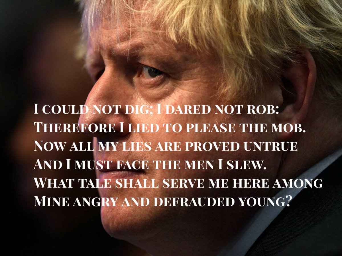-Breaking UK law repeatedly
-Attacking freedoms and rights to protest
-Using a pandemic to fill the coffers of his chums
-Lie after lie after lie
-Raising taxes for the poorest
-Letting bodies pile high
-150,000 deaths

And it took a garden party for people to notice 

#BorisOut