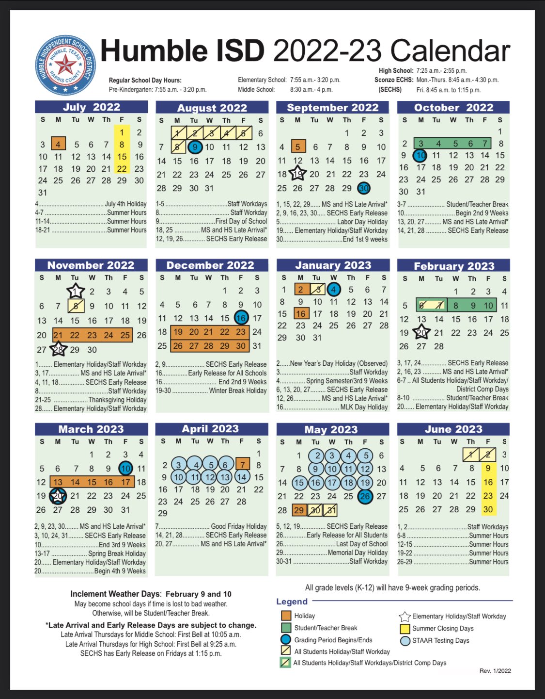 Cms 2022 And 2023 Calendar Humble Isd Parents On Twitter: "2022-2023 Calendar Is Out.  Https://T.co/Wmjonrkdys Https://T.co/St2Qbpgmsy" / Twitter