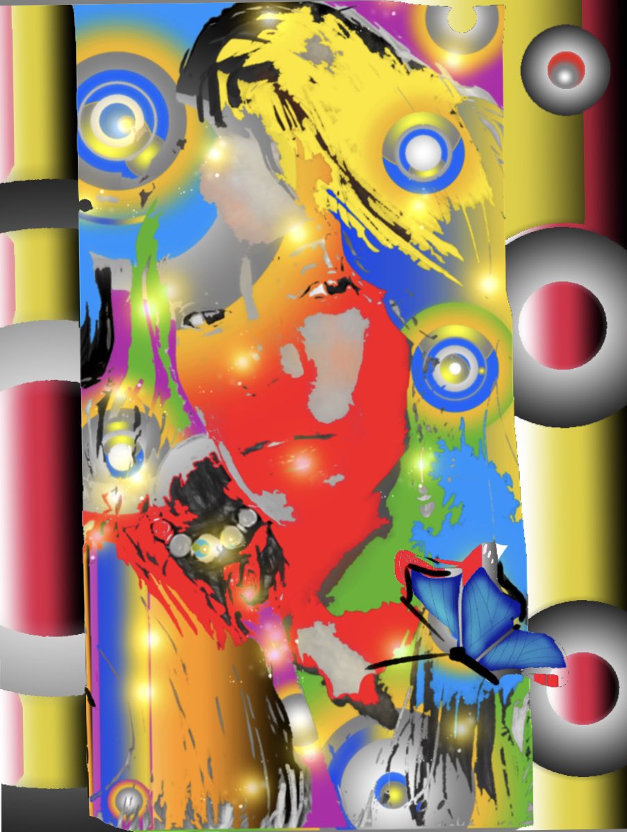 bonjour papillon 🦋Today we had a great call ☎️ earlier. I would like to share a little bit of myself.,I am fascinated with lines /circles/colors. 🦋 is the end results off transformation . I am in the beginning of my transformation of the ending. .,