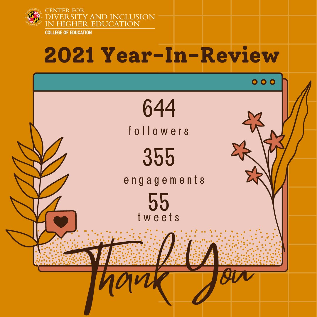 UMDcdihe's tweet photo. CDIHE thanks you for your support in 2021! As we share our year-in-review, we also look forward to engaging with you all during 2022. Feel free to follow us on our other platforms, which you can find here: https://t.co/qfWM0Jjmy0
#umdcdihe #cdihe https://t.co/hUacgzUZYk
