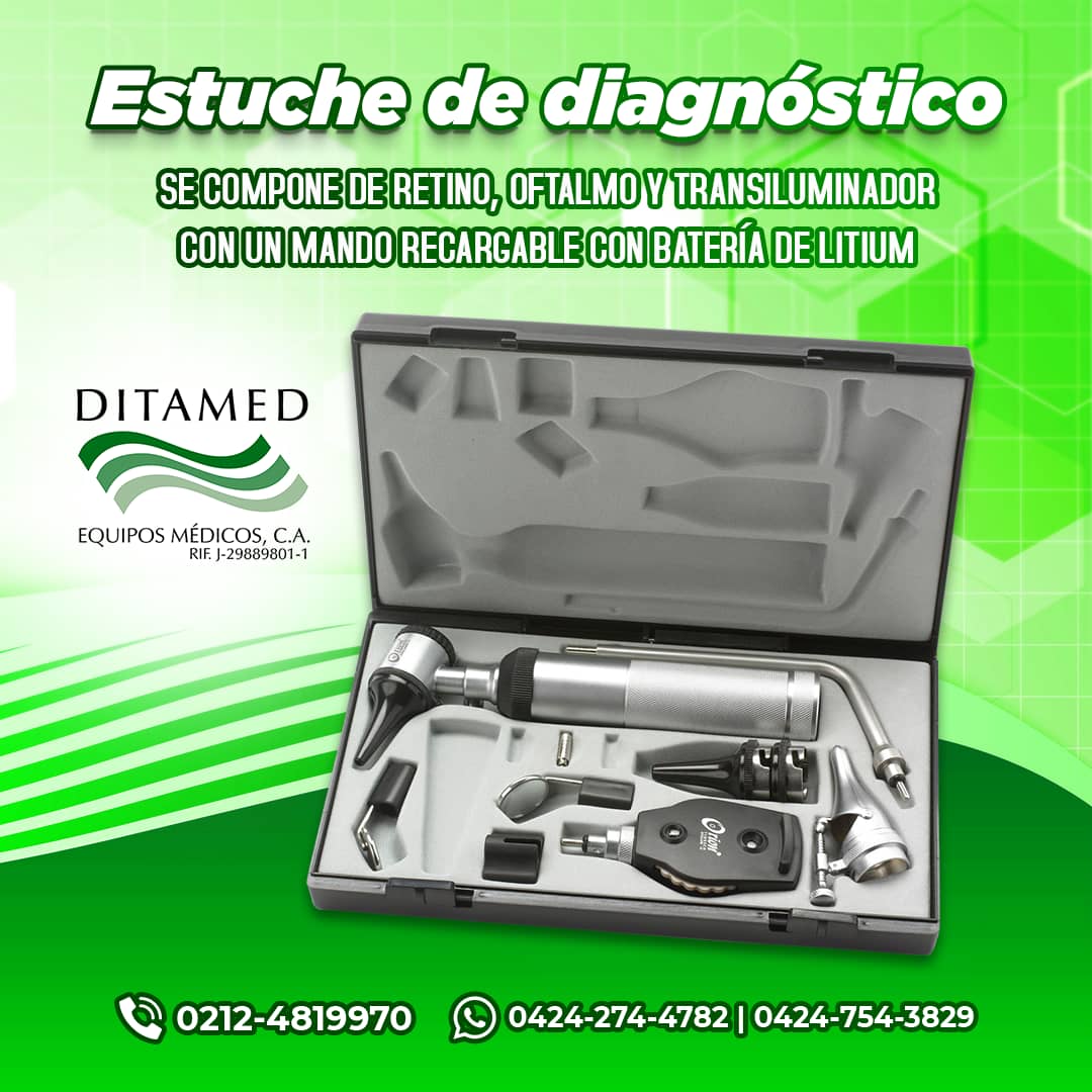 DITAMED's tweet image. ESTUCHE DE DIAGNÓSTICO MÉDICO💚

Para ti médico o especialista que deseas contar con todos los equipos para tus consultas médicas✅
Incluye:
✔️Un retino y oftalmo.
✔️Transluminador con mango recargable de batería de litium.
Comunícate con nosotros para obtener mayor información📲