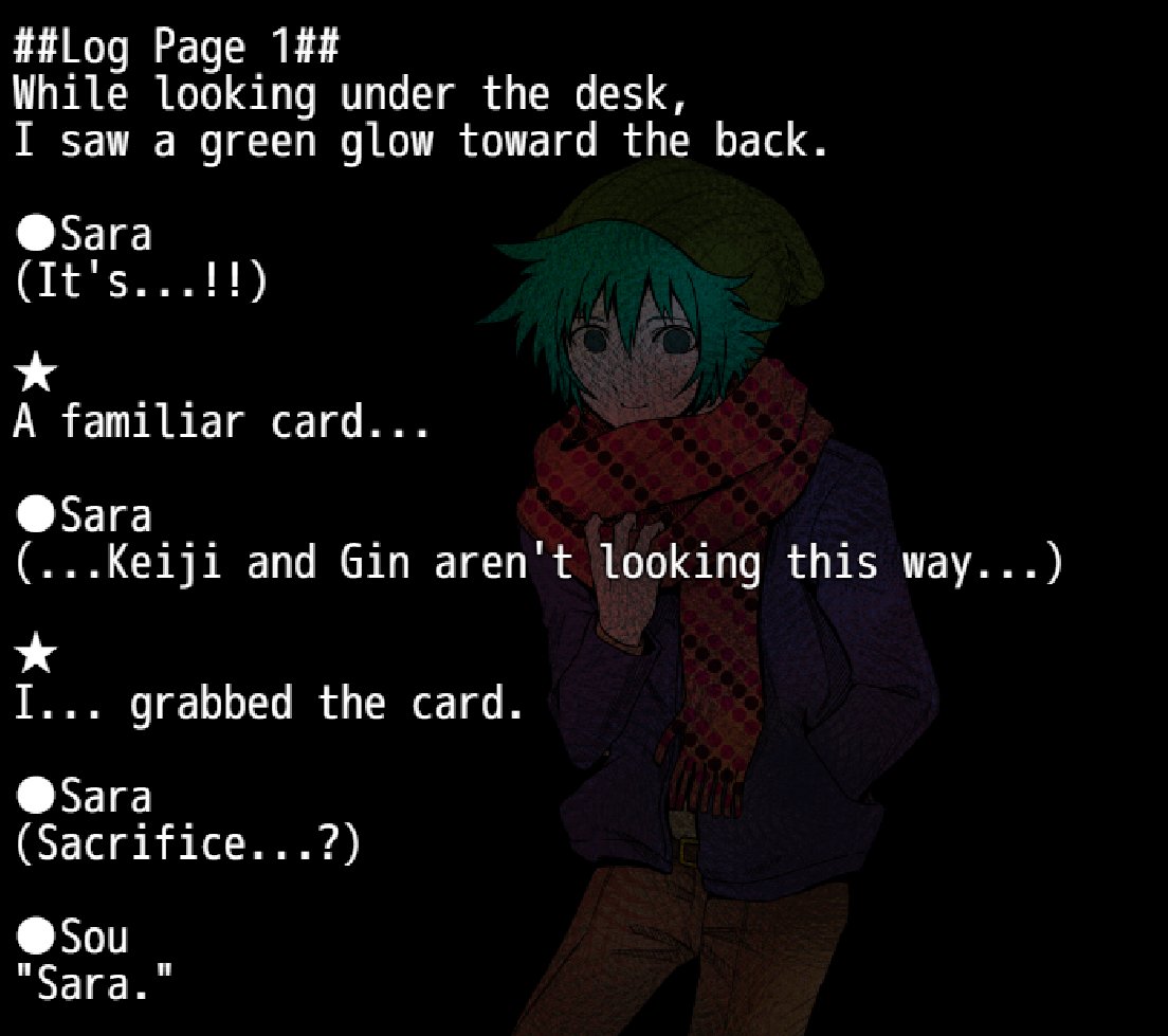 susrbot's tweet image. That Shin's natural card would have been the sacrifice... talk of bad luck. I always thought that the Sacrifice Card and the Keymaster are most fitting to him and Sara