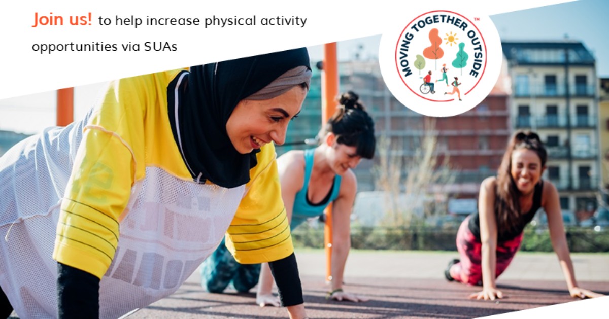 acefitness's tweet photo. The #MovingTogetherOutside Campaign aims to increase opportunities for physical activity and fitness through shared-use agreements so more communities can benefit from exercise. Learn more about our effort👉 https://t.co/IudYudV8Ji
#ACEfitness #shareduseagreement https://t.co/UTDj2tsGz8