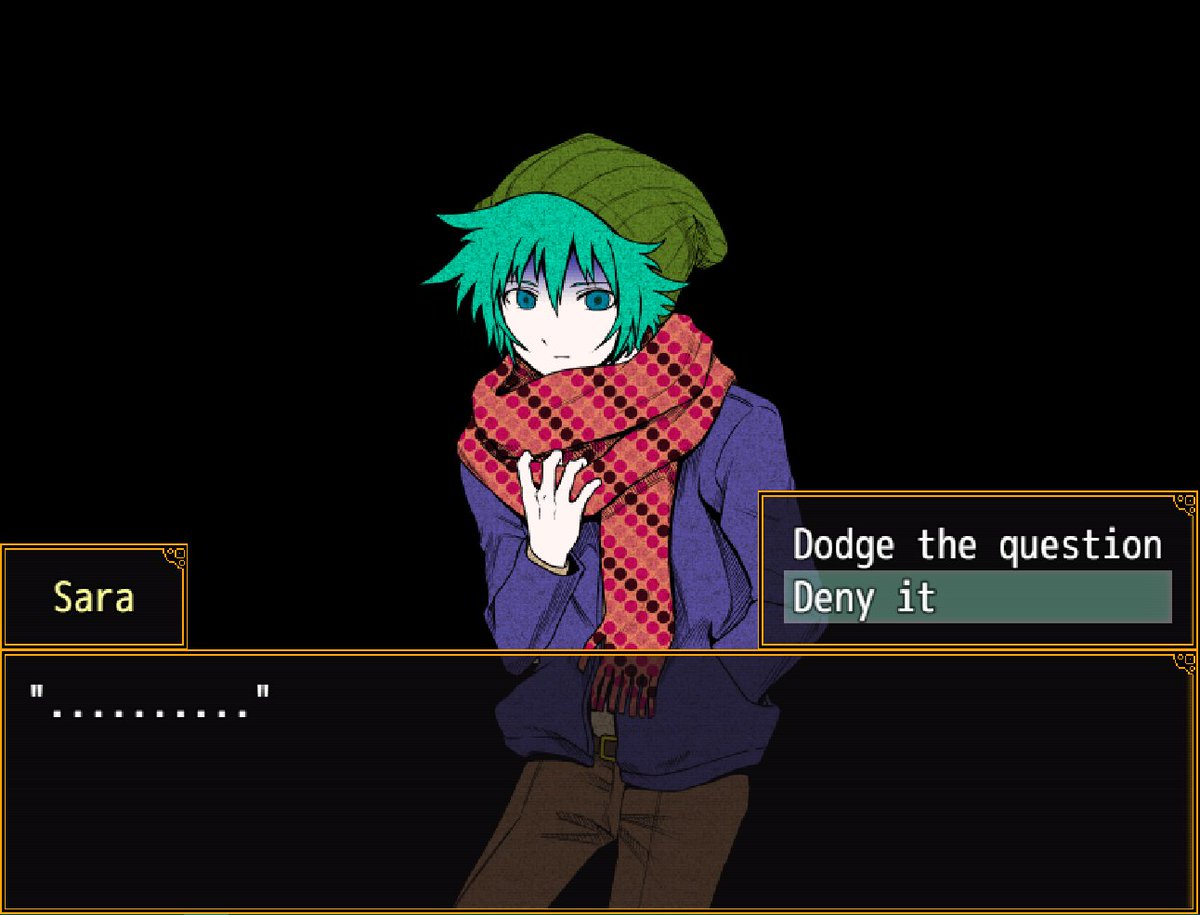 susrbot's tweet image. He answers to this just with a "... Huh, I see..." while smiling, he knows. And from this moment on he's suspicious of her and others, and I can't even blame him. Would I have seen the laptops content and be hit by a pan, I'd act the same.