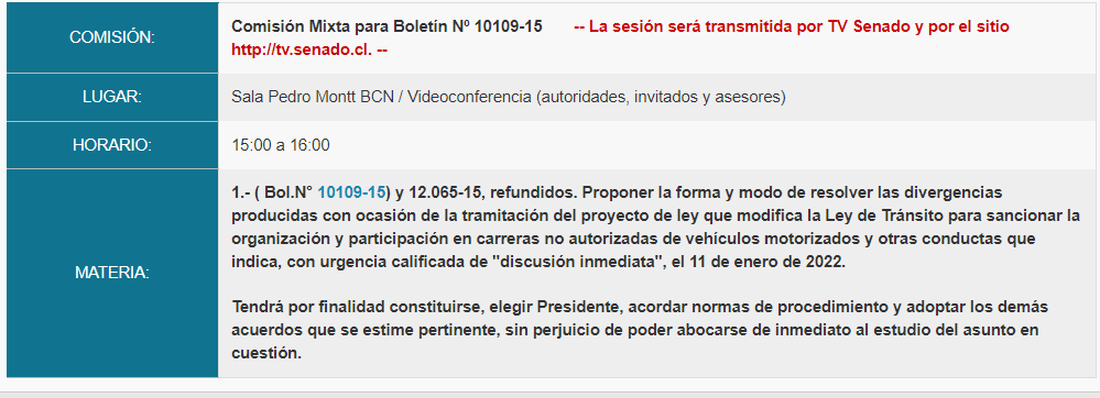 El próximo miércoles (19) empezará la comisión mixta para discutir el delito de exceso de velocidad temerario (sobrepasar en más de 60 km/h el límite de velocidad).

Esperamos que este comportamiento tan peligroso sea sancionado para evitar muertes en el tránsito.