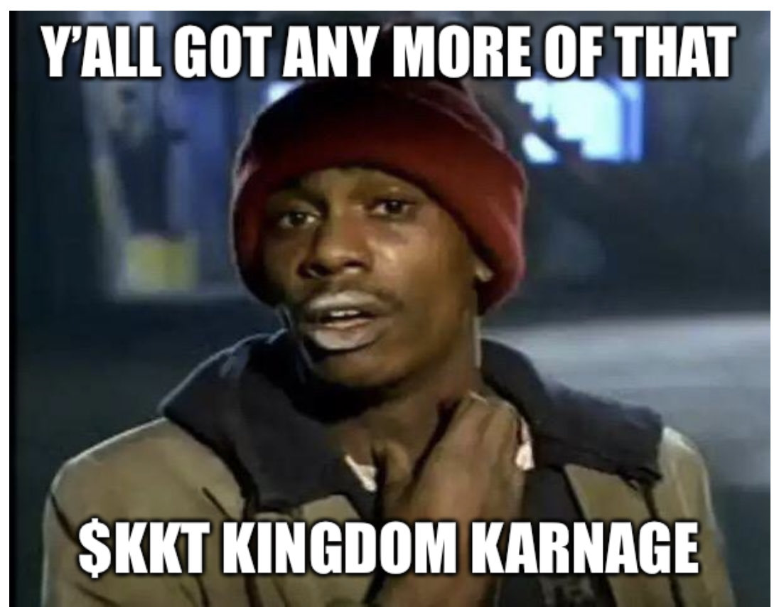 bit_bust's tweet image. Kingdom Karnage is the hottest new game of 2022 with the hardest working team. Congratulations Kingdom Karnage family! #kkt #kingdomkarnage