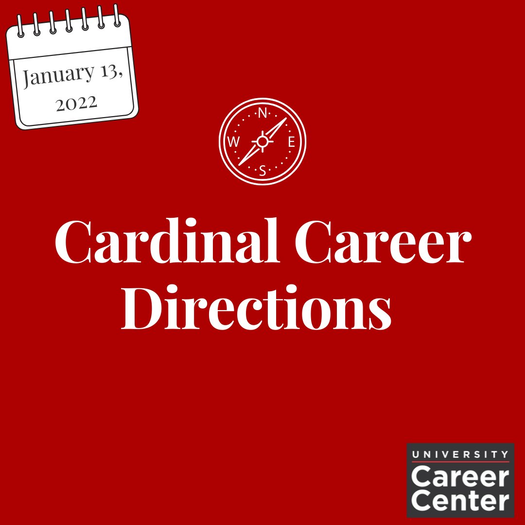 True or False: Career Assessments can help you decide a major and make career choices.

a.) True
b.) False

Fly to your inbox to answer this quiz in this week's Cardinal Career Directions.

#UCC #CardsGetHired #YouveGotThis