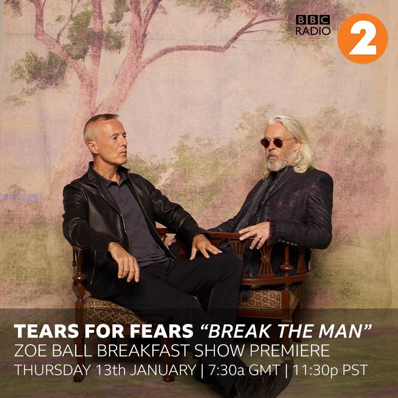 Tune into @zoetheball on @bbcradio2 from 7:30AM GMT January 13 for the world premiere of #BreakTheMan. Set your alarms now! 🔔