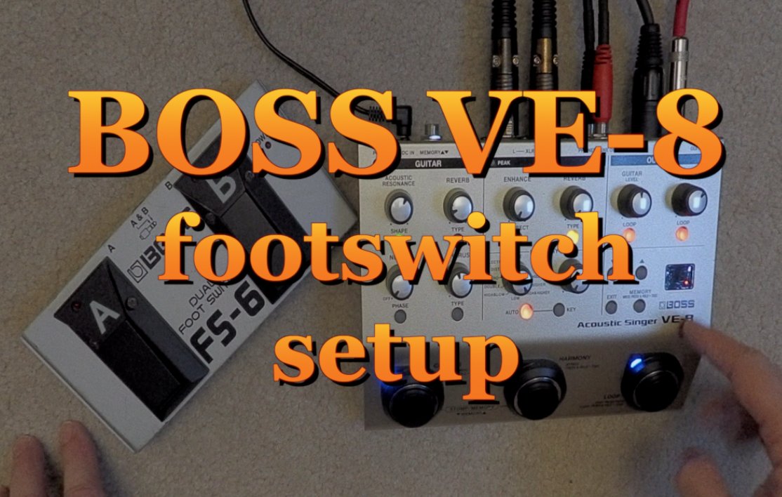 How to setup and use a #Footswitch with your Boss VE-8 #looper #bossve8 #loopers #guitar #acousticSinger 👇Click on the link to view the video👇 youtu.be/x-n1-pGZqaY