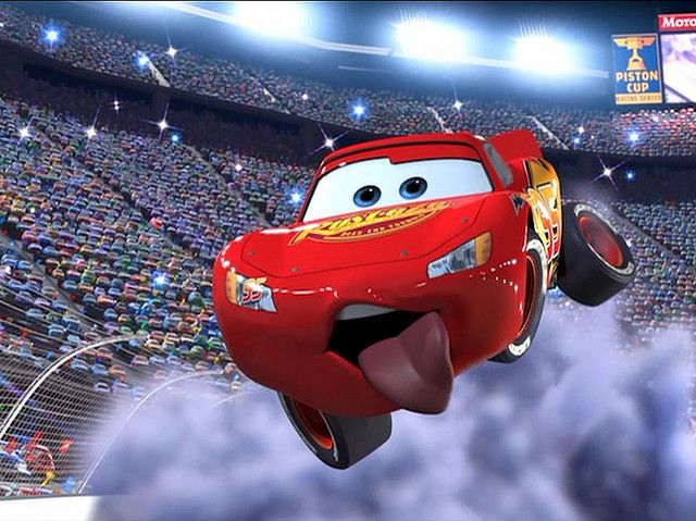 Infinite (former Jackal Squad leader; the Ultimate Mercenary) reaction of Lightning McQueen (from Disney, Pixar's movie 