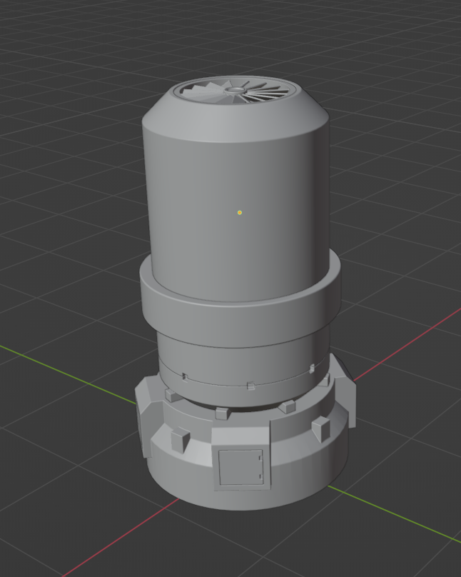 CGSebSciFi's tweet photo. WIP in #Blender3d fully non-destructive thanks to #FluentAddon π #hardsurface https://t.co/D633y96UuH