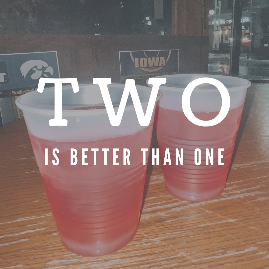 Wednesday night buy one get one for a penny!