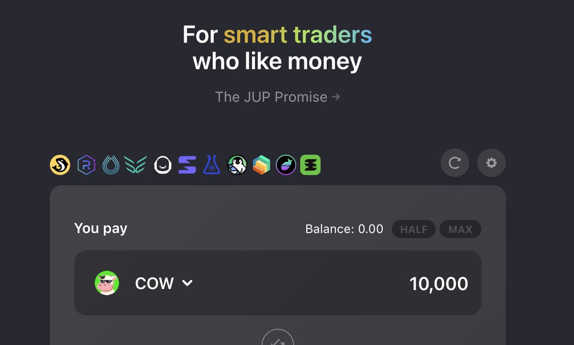 SenchaDEX's tweet image. There's a new DEX integration on @JupiterExchange 👀