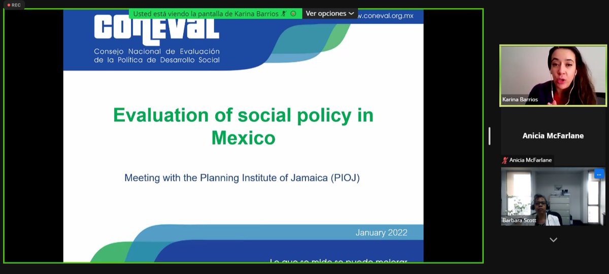 EmbaMexJam's tweet photo. Today, we kicked off our 2022 discussions for our @coneval -PIOJ- @UNICEFJamaica collaboration to train Jamaican officials in social policy evaluations for improved policy and programme implementations in 🇯🇲. #SouthSouthCooperation #ImprovedPolicies #Agenda2030 https://t.co/87oxrV1VME