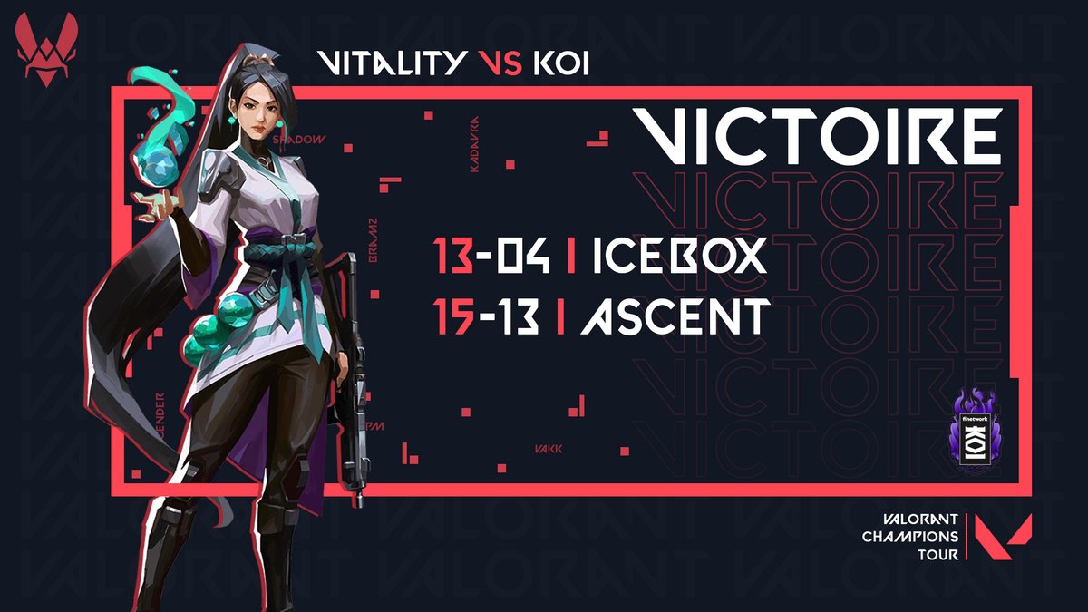 Score Final : VIT 2 - 0 KOI

Quelle remontée incroyable !