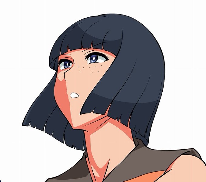 「anime coloring black hair」 illustration images(Latest)