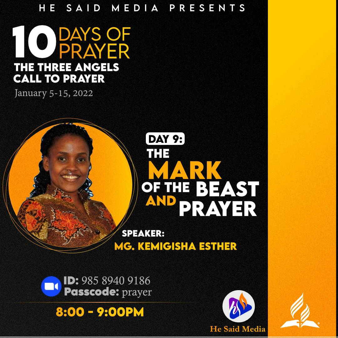 HeSaidMedia's tweet photo. Day 9:
#TenDaysOfPrayer
#ThreeAngelsMessage
#SDA https://t.co/ZAozpQowQb
