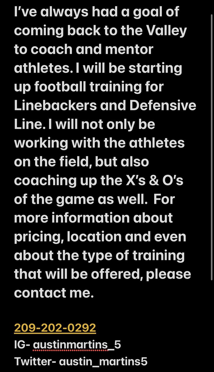 Austin_Martins5's tweet photo. LINEBACKERS AND DEFENSIVE LINE TRAINING NOW AVAILABLE‼️CHECK OUT THE INFO BELOW. LETS GET TO WORK 💯 https://t.co/cNsI2KuTR4