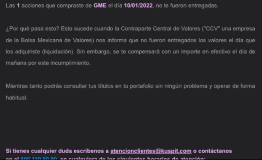 MexicApe's tweet photo. #GME #AMCtothemoon Quieren saber como se ve un FTD? Me compartio esta imagen un MexicApe...Asi mero! #FTD in MexicanBroker #KUSPIT https://t.co/KHc40MxrdG