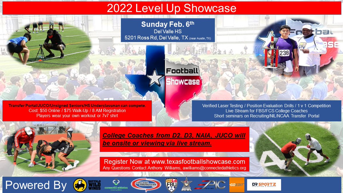 Hey Central Texas, are you ready to Level Up!? youtube.com/watch?v=FEouzh… @Akins_Football @TrojanAnderson @AustinMaroonFB @Bastrop_Bears @bowie_football @FbJags @CedarCreekFB @CPFBTheStandard @RRCRFootball @ConnallyFB @Crockett_Sports @DVCardinalsFB @DSFBTPD @PatriotPride13