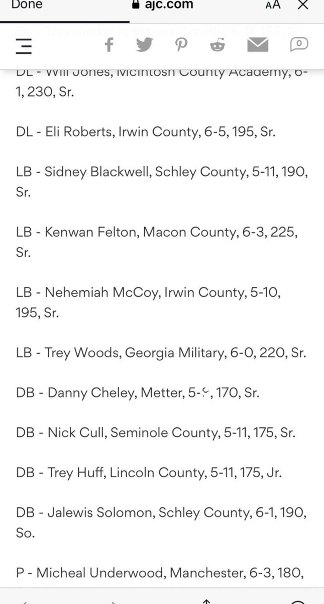 CheleyDanny's tweet image. Blessed to be Named All State DB this Year @ArmyFB_Recruit @RecruitGeorgia @KStateRecruits @CoachLiamKlein @coachmorrison58 @CoachRustyW @MercerFootball