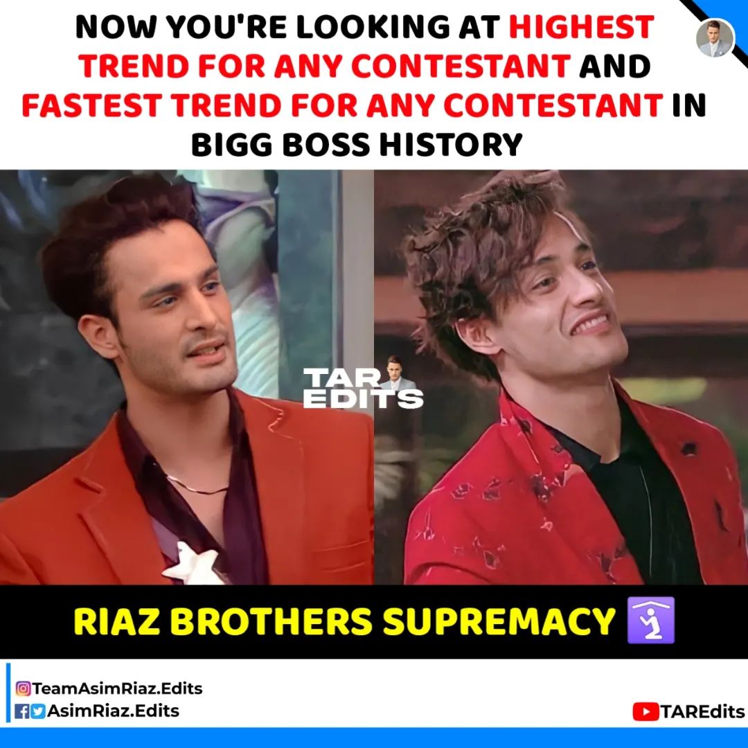 Riaz Brothers For You 🛐

#AsimForTheWin | PUBLIC WINNER UMAR RIAZ

#AsimRiaz | #UmarRiaz | #BiggBoss | #BB15 | #BiggBoss15 | #AsimSquad | #TeamAsimRiaz