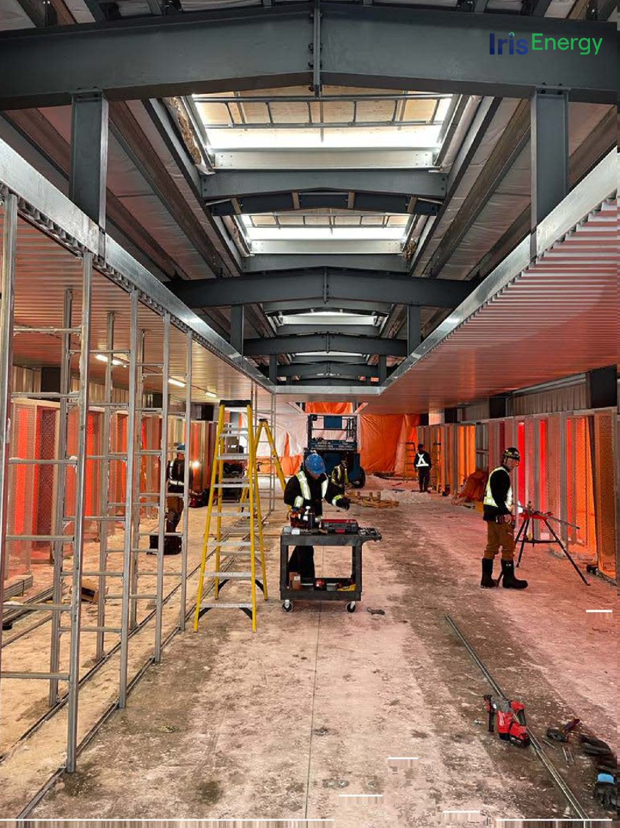Another construction milestone reached for the $IREN team on site at Mackenzie, BC with structural completion of the first building and commencement of miner racking installation.
#datacenters  #bitcoin #bitcoinmining #renewables