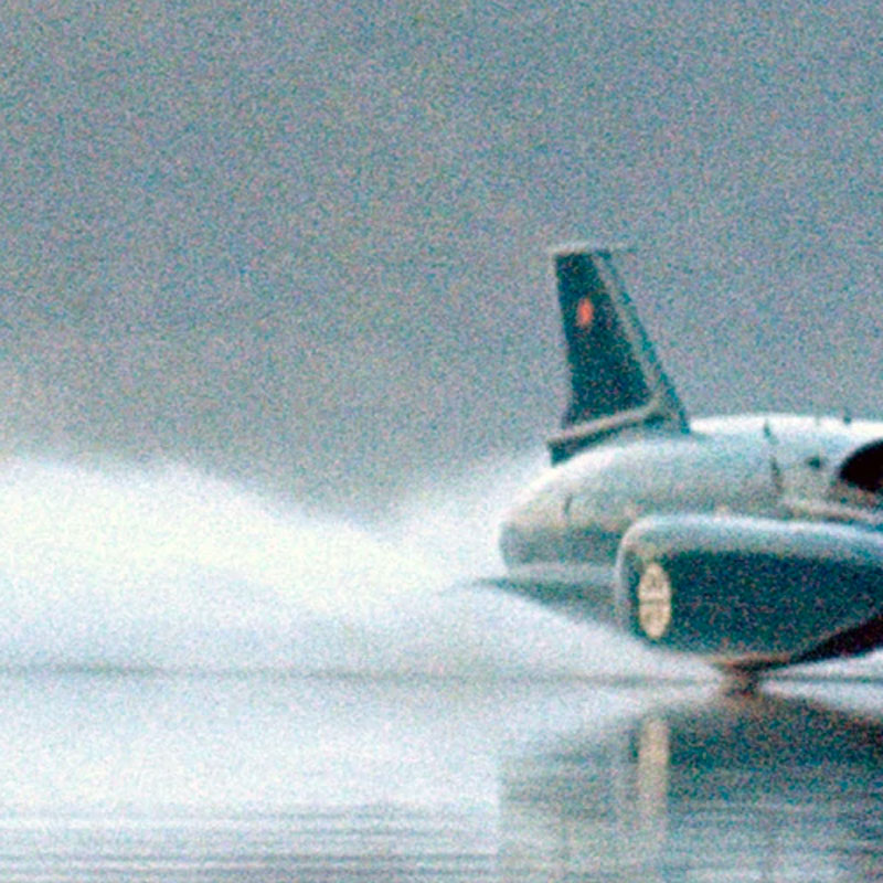 BBCRadio4's tweet photo. Donald Campbell died on Coniston Water in January 1967 trying to break his own speed record, it was the end of an era.

30 years later his extraordinary jet-powered boat was recovered from the lake.