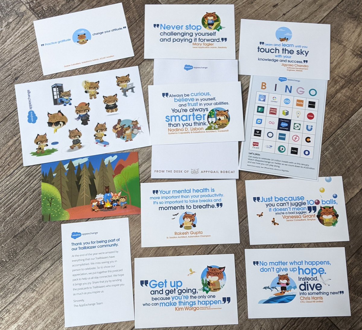 🎉🎉 Look what came in the mail today from the <a href="/appexchange/">Salesforce AppExchange</a>. Loving all the quotes❤️❤️❤️❤️❤️ 

#AppyMail