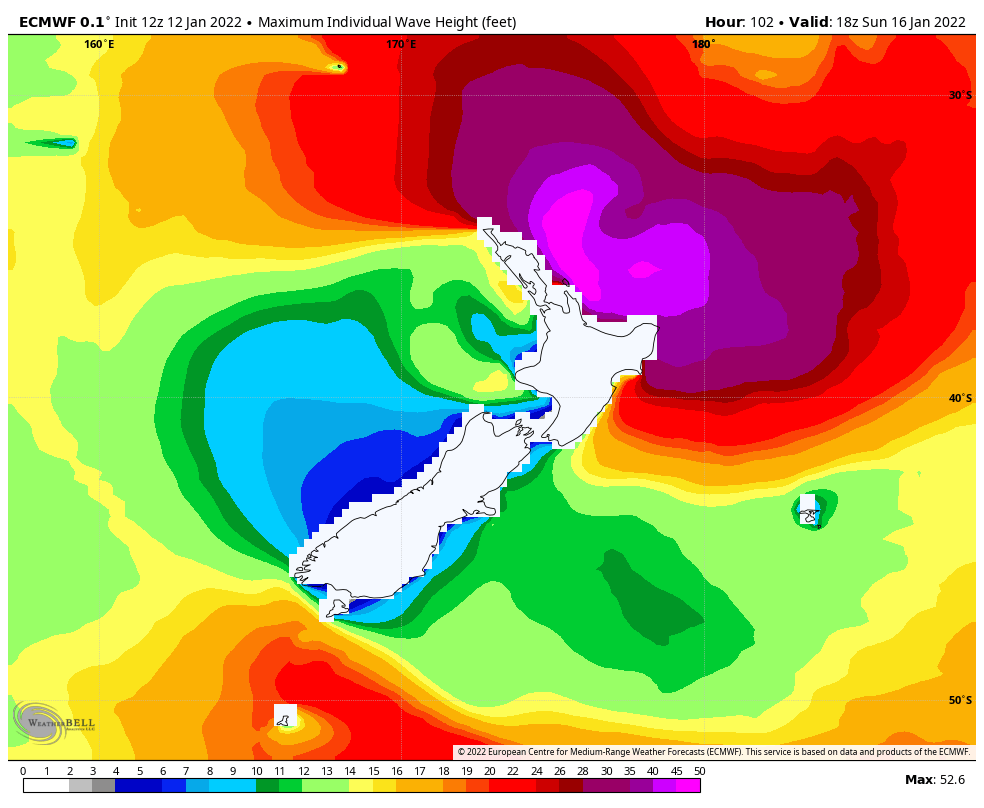 VortixWx's tweet photo. Keeping tabs on #NewZealand, as what will be left of #Cody comes and brings heavy rain, strong winds, &amp; high waves to the #GisborneDistrict. Wind gust of 70kph (~45mph) &amp; wave heights over 35ft (10m) are possible. #wx #NZStorm https://t.co/Ho0OalwtiO