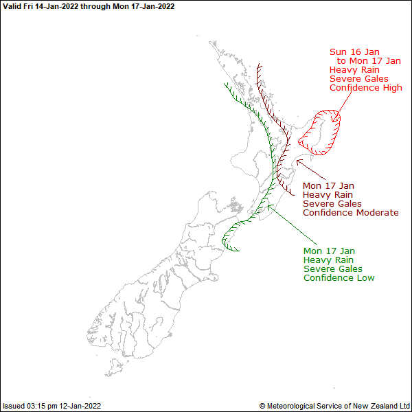VortixWx's tweet photo. Keeping tabs on #NewZealand, as what will be left of #Cody comes and brings heavy rain, strong winds, &amp; high waves to the #GisborneDistrict. Wind gust of 70kph (~45mph) &amp; wave heights over 35ft (10m) are possible. #wx #NZStorm https://t.co/Ho0OalwtiO