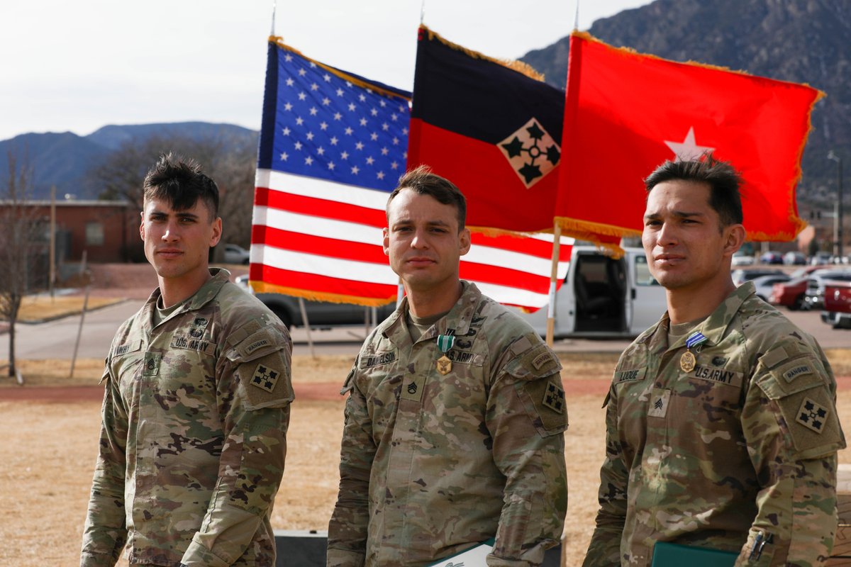 4thInfDiv's tweet image. Congratulations to Staff Sgt. Ethan Danielson (3-29 FA, 3ABCT) for winning 1st place in the #BestSapper/#BestRanger Competition! 

We'd also like to congratulate Sgt. Steven Luque (1-68 AR, 3ABCT) and Staff Sgt. Dylan Why (HHBN) for placing 2nd and 3rd in the competition.