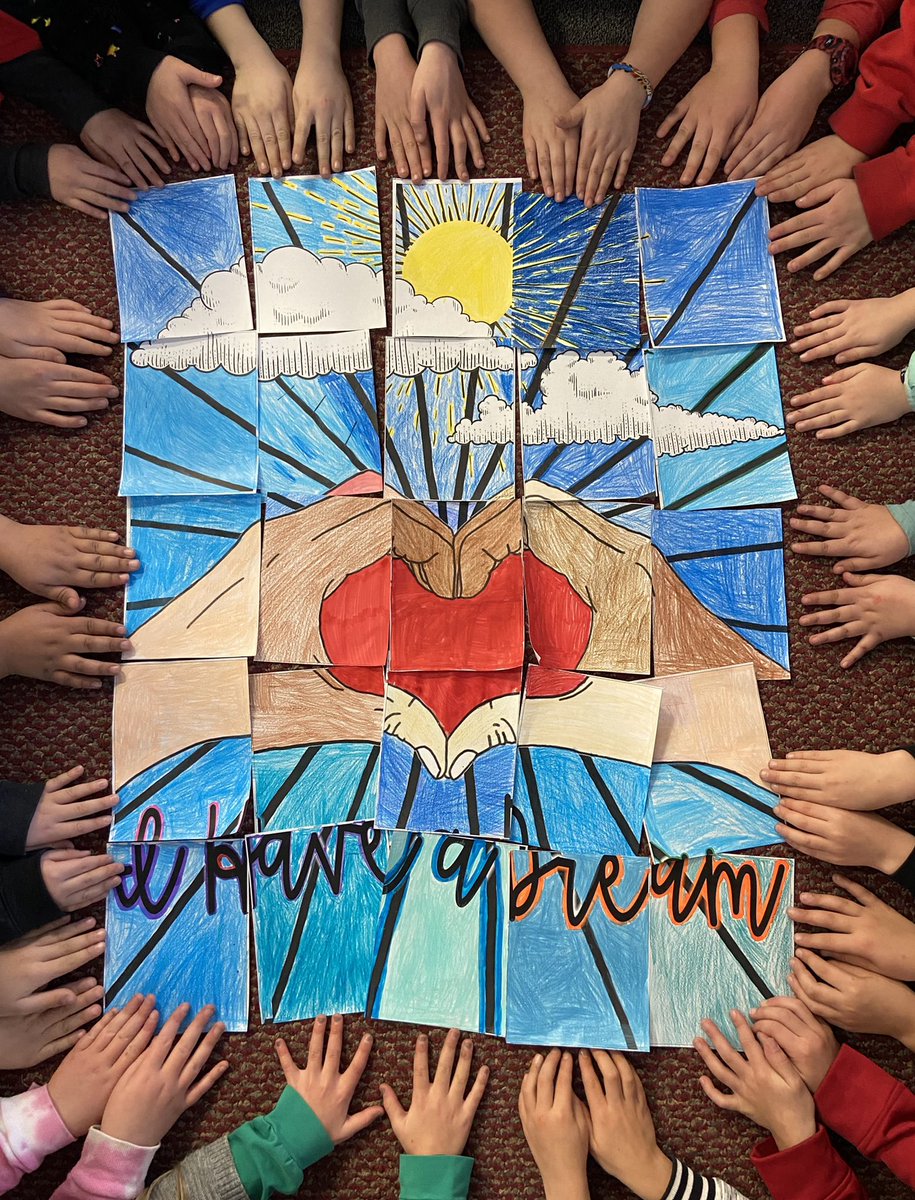 How amazing is our collaborative poster in honor of Dr. Martin Luther King Jr?! ❤️ <a href="/jseroadrunners/">John Swett Elementary</a>