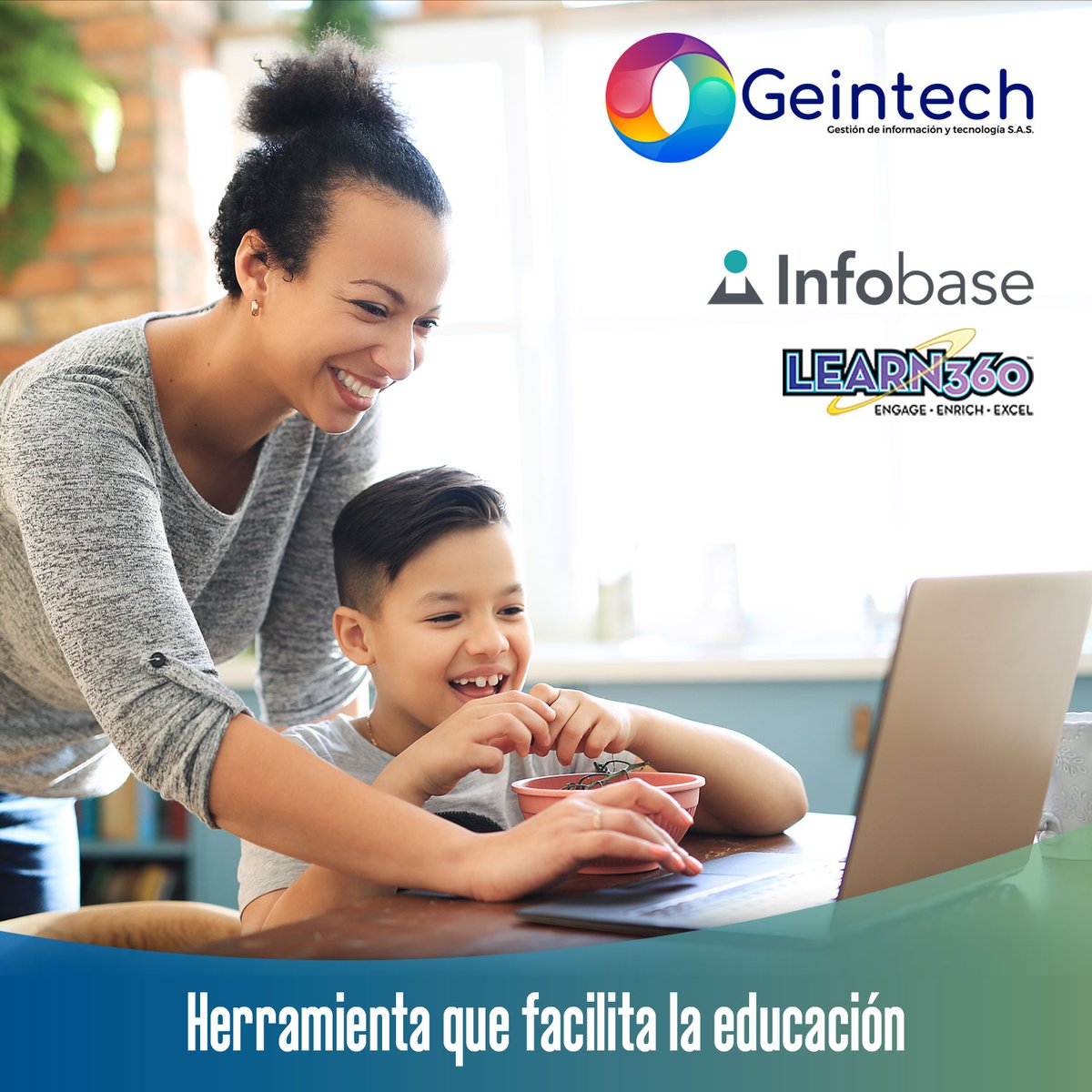 Geintech's tweet photo. Learn360 de Infobase es un recurso multimedia que brinda la solución completa para maestros, estudiantes y padres, teniendo acceso a 164,000 recursos multimedia en cualquier dispositivo. Es una herramienta sin contenido publicitario, disponible 24/7.
Contáctanos al 310 566 2974 https://t.co/S852XsKSgR