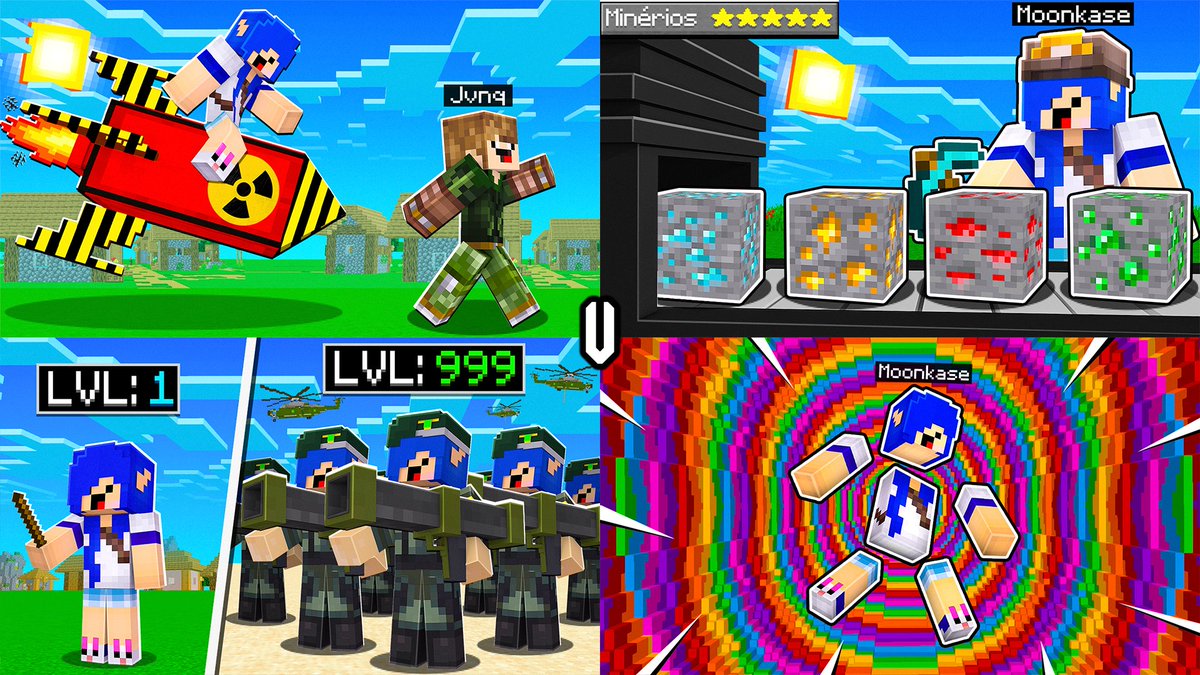 Minecraft Thumbnails³  - 🚀⛏️🔫🌌