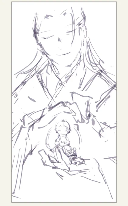 こういう構図の絵も描いてみたいな… 
