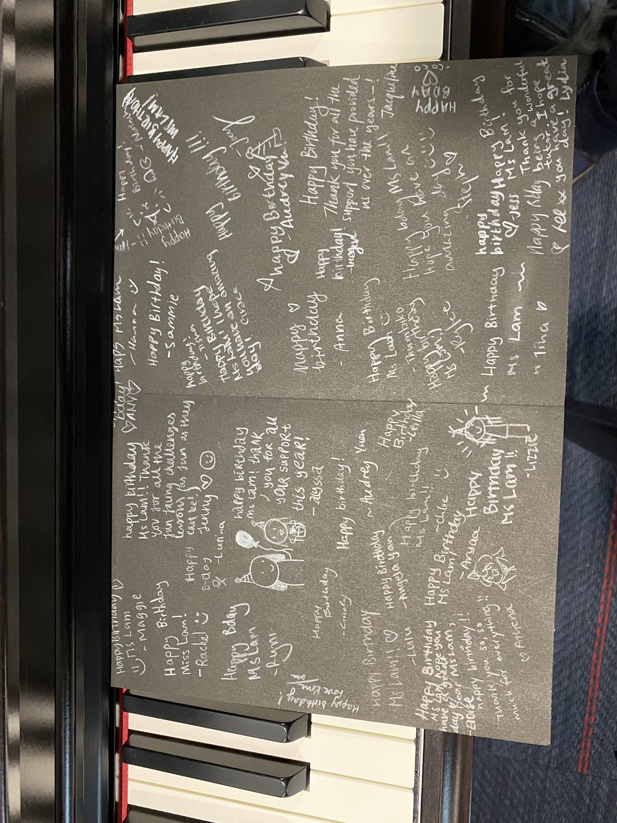 Slightly late happy birthday to Miss Lam! Take a look at the wonderfully artistic black and white card the Anderson girls put together below!