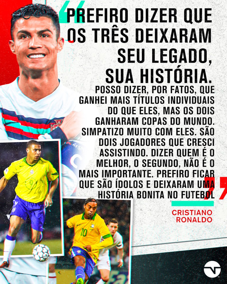 TNT Sports Brasil - Sem dúvidas, o que não falta para o Ronaldo Fenômeno,  aniversariante de hoje, é a admiração de jogadores pelo mundo! 👏