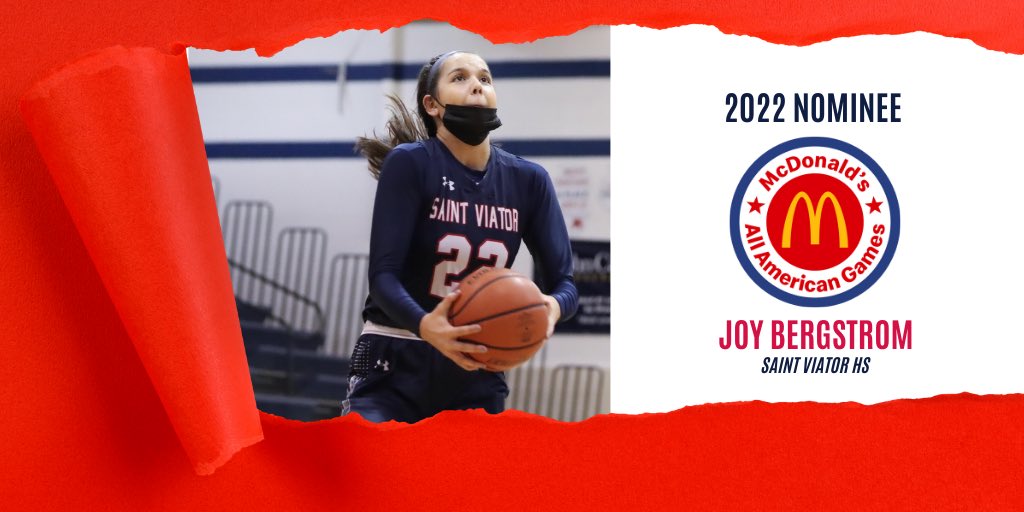 🚨 <a href="/ViatorGBB/">Saint Viator Girls Basketball</a> <a href="/ViatorAthletics/">Saint Viator Athletics 🦁</a> Joy Bergstrom is a 2022 <a href="/McDAAG/">McDonald's All American Games</a> nominee - 1 of 12 in Illinois! #GoLions