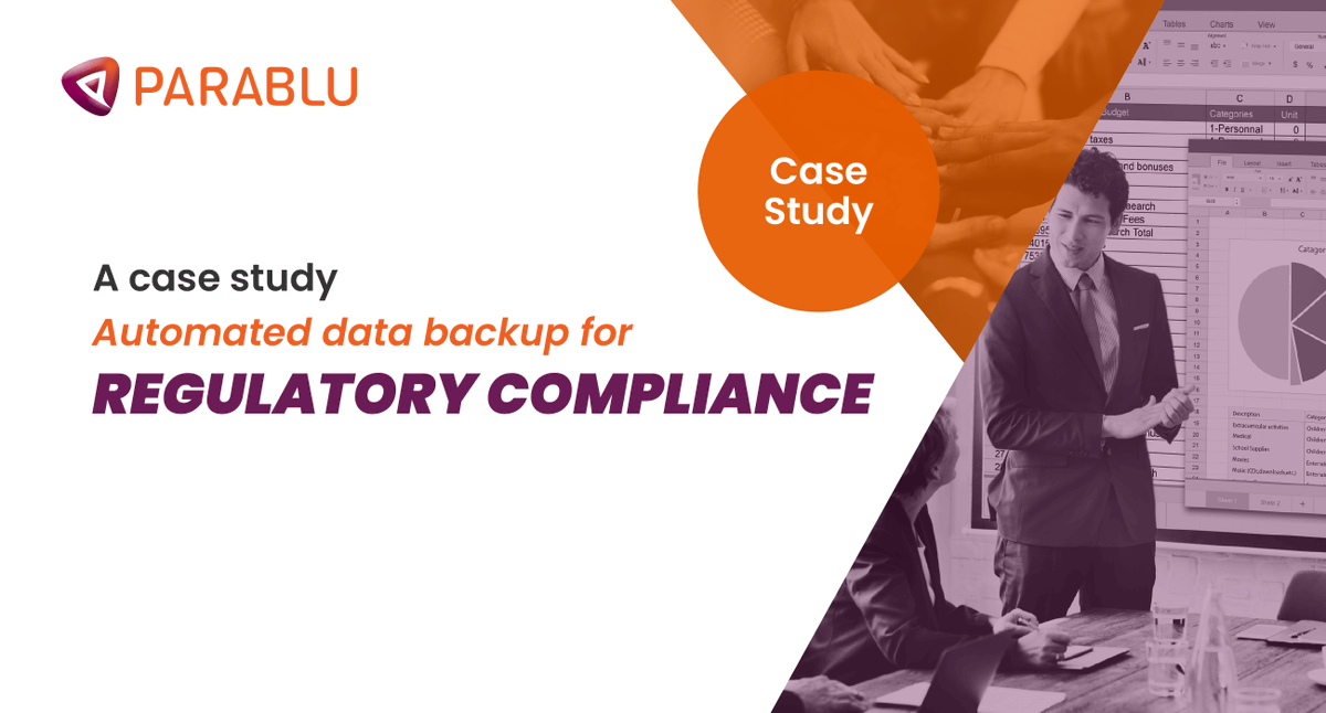 ParabluInc's tweet photo. A leading #NBFC eliminated manual #DataBackup process and achieved #RegulatoryCompliance with comprehensive #EndpointData backup - https://t.co/EWGZo0wa5y https://t.co/gH65hkqM88