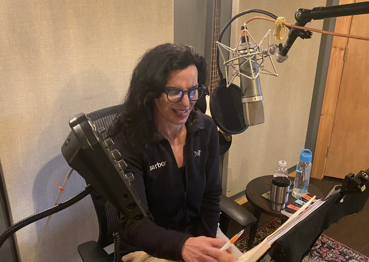 juliettekayyem's tweet image. Day One of audiobook recording is done and I have to say it was physically exhausting and I may already be in bed. The producer took a picture of a frustrated me on take four of trying to say “phenomenon” which is hard to say out loud if you are me. 

publicaffairsbooks.com/titles/juliett…