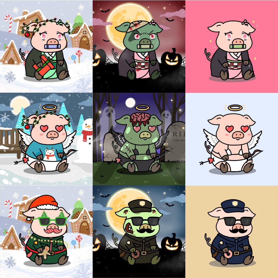 We're heavily looking into <a href="/Doodles/">doodles</a> wrapped contract method. From our body of work, Piggie Palz embodies a similar essence! For us, holding the original Piggie allows access to different variations!