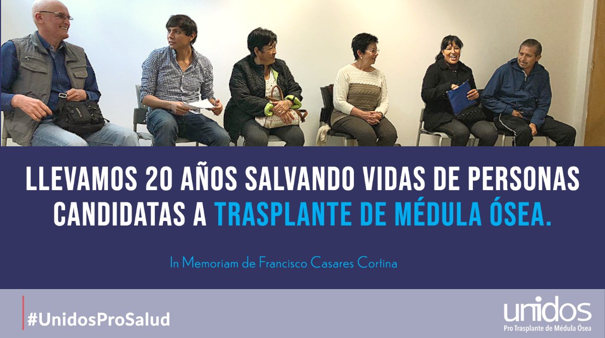 Somos una asociación civil parteaguas en el #TrasplanteDeMédulaÓsea en México. Llevamos 20 años salvando vidas de personas mayores de edad de escasos recursos. ¡Aún hay más de 18 mil personas que requieren de uno y tan solo el 10% lo recibe! 🤜🇲🇽🩸
@hematologo 
#UndidosProSalud