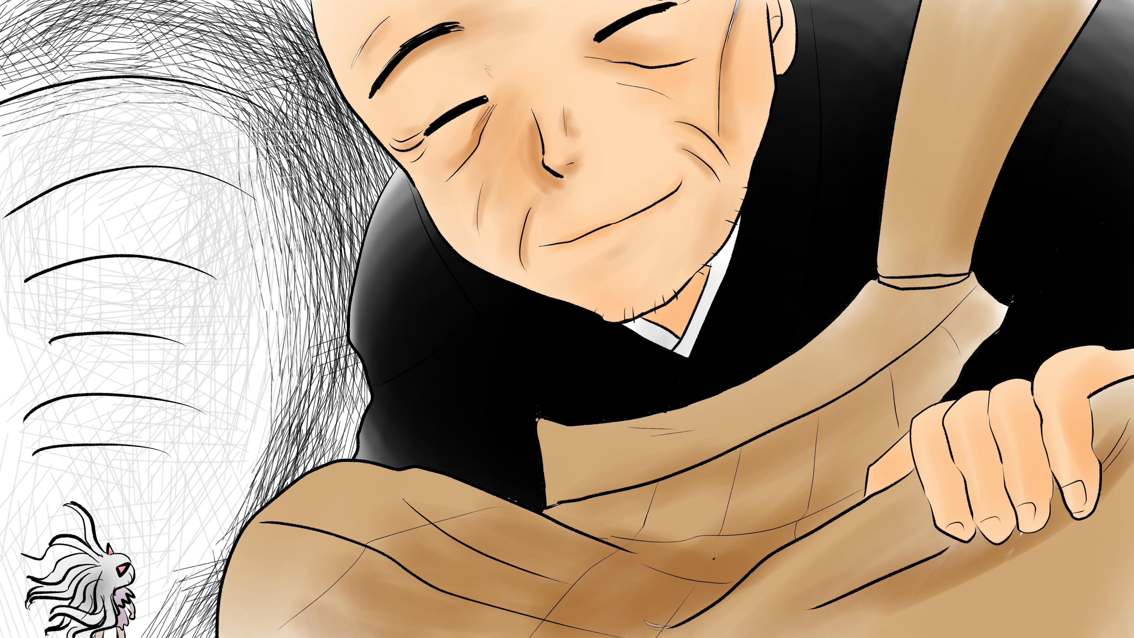 愛ちん ゆめみ愛 昨日描いた絵です ﾟdﾟ 恋の魔法とおまじない685 4ペン入れイラストac さん素材ちびモブ会社員 昔話 三枚のお札 ペン入れと色塗 T Co R6om6giorq Twitter