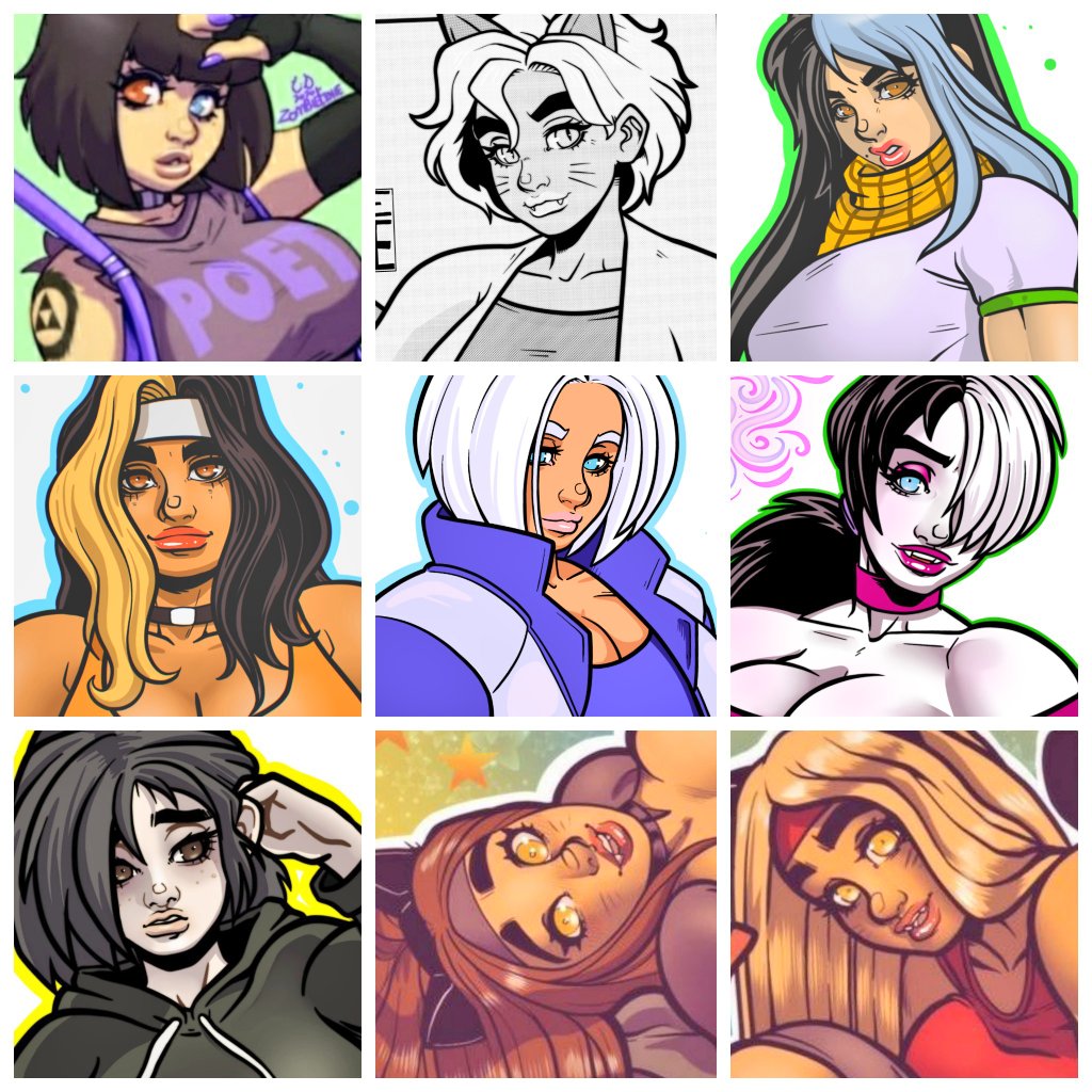 Drawing all of @aaronhibiki girls is like pokemon. I gotta draw them ALL! How close am I to having them all done?