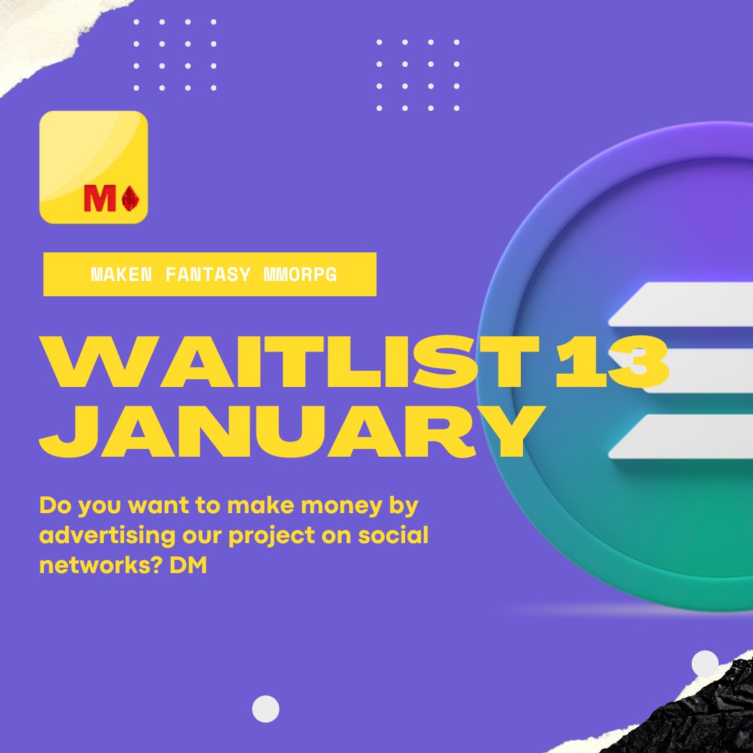 CryptoMaken's tweet photo. 🤑 We are hiring promoters, be among the first and enjoy the benefits.

#nft #nfts #NFTCommunity #NFTGiveaway https://t.co/5yJMih3QmG