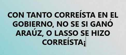 Adam_Westfk's tweet photo. Con tanto correísta atornillado¡¡¡ https://t.co/A6v0NhStob