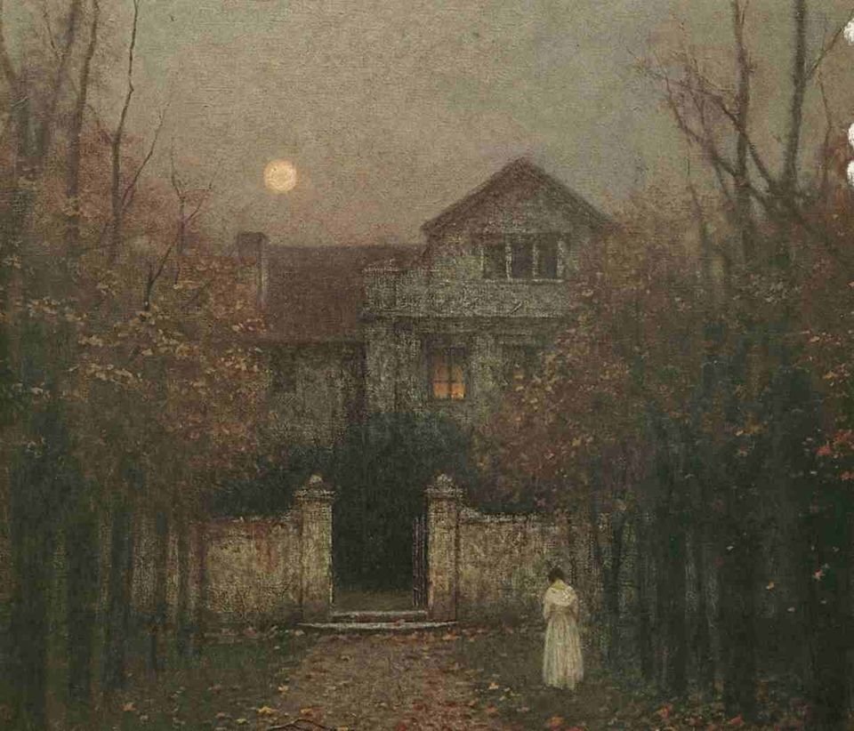 Jakub Schikaneder - Evening in the Garden (1909)