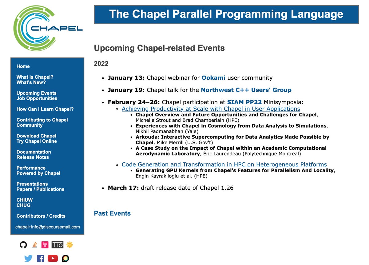Chapel Language tweet media